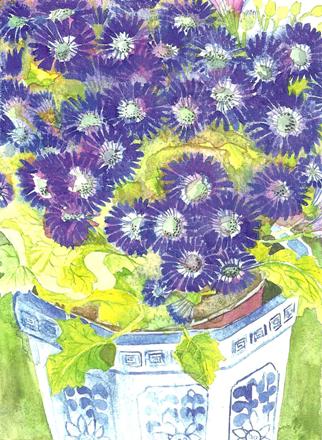 Pansies in a Jug